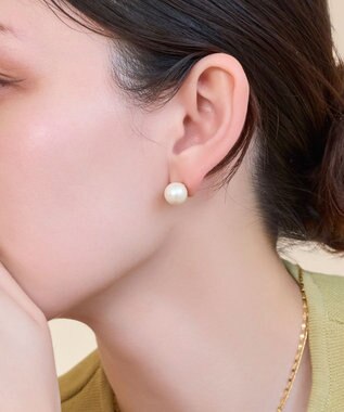 Phoebe 【痛くないシリーズ/金属アレルギー対応】パールリウムライトフィットイヤリング/一粒パール ホワイト