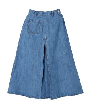 CRAFT STANDARD BOUTIQUE Ａライン４ＷＡＹデニムスカート Light Indigo