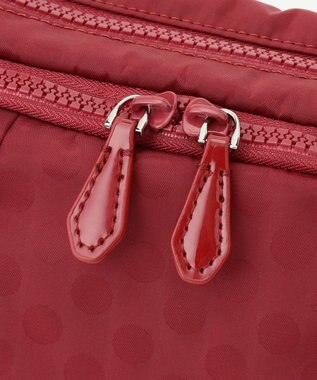 Y'SACCS 【ムック本掲載】Polka Dots スクエアポシェット ワイン