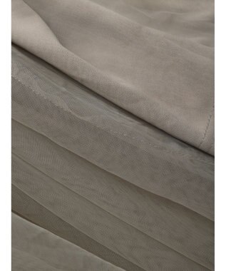 Green Parks ・ＥＬＥＮＣＡＲＥ　ＤＵＥ　チュールティアードスカート Charcoal Gray