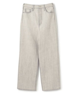 uncrave 【upper hights×uncrave】THE NIECE ストレートデニムパンツ ホワイトスモーク