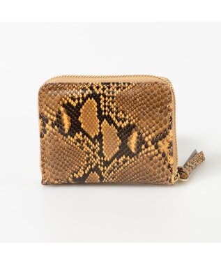 UNBILLION ペルケ perche / ダイヤモンドパイソン・ジャバラカートウォレット オレンジ