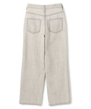 uncrave 【upper hights×uncrave】THE NIECE ストレートデニムパンツ ホワイトスモーク