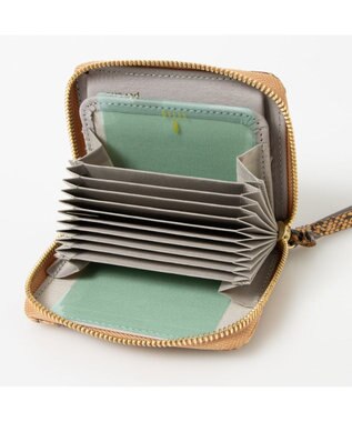 UNBILLION ペルケ perche / ダイヤモンドパイソン・ジャバラカートウォレット オレンジ