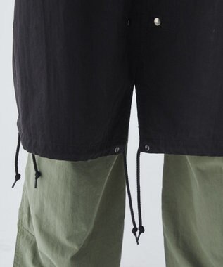 WEGO 【ユニセックス着用ITEM】サイドスリットモッズコート ブラック