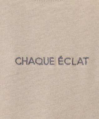 ANY L 【洗濯機可】チビロゴロングスリーブＴシャツ ベージュ