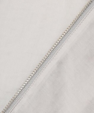 ICB L 【洗える】リヨセルナイロンワッシャー ノーカラーブルゾン トープ系