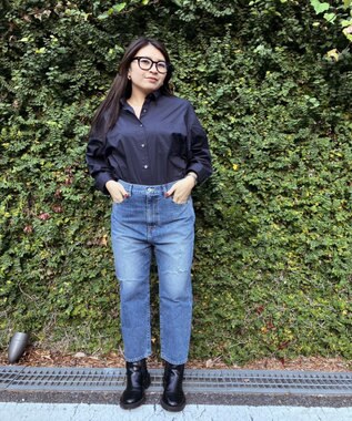 woadblue 【先行販売】SALUU サルー ストレートアンクル デニムパンツ ダメージ DAMAGE