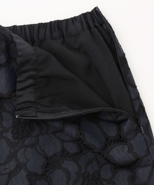 GRACE CONTINENTAL ローズレーススカート ネイビー