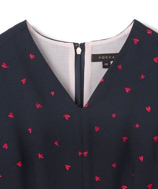 TOCCA 【星風まどかコラボ・大好評につき追加生産！】IN MY HEART ドレス ネイビー系7