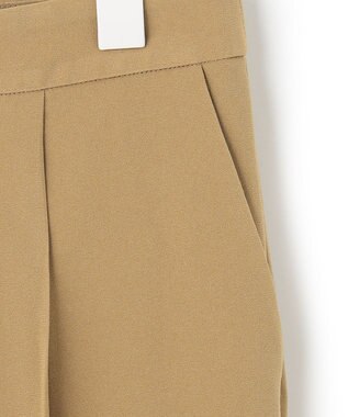 ICB 【人気のため新色追加・洗える】Naiaバックサテン テーパードパンツ ベージュ系