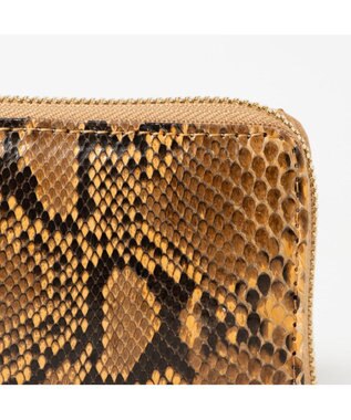 UNBILLION ペルケ perche / ダイヤモンドパイソン・ジャバラカートウォレット オレンジ