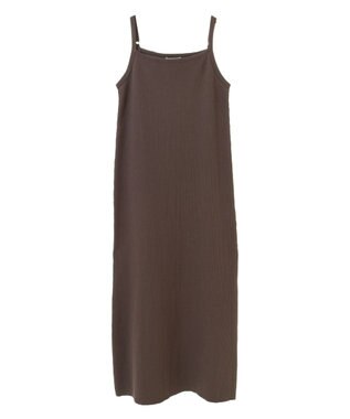 earth music&ecology ＳＥＴ２点襟付きカーディガン＋ニットワンピース Mocha