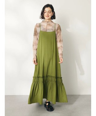 CRAFT STANDARD BOUTIQUE タイダイメッシュボトルネックインナー Mocha