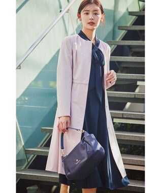 TOCCA 【洗える・消臭】PROMISE RIBBON ROSETTE ドレス ネイビー系