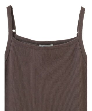 earth music&ecology ＳＥＴ２点襟付きカーディガン＋ニットワンピース Mocha