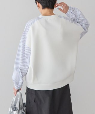 AMERICAN HOLIC 異素材コクーンポンチプルオーバー Off White