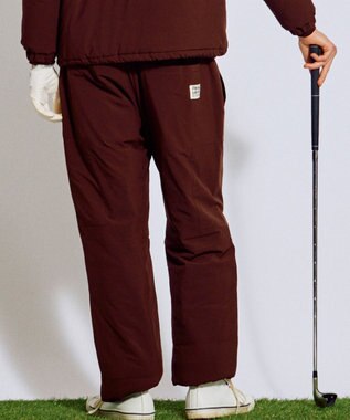 PW CIRCULUS 【撥水加工 / ストレッチ】【MEN】ワイド中綿カーゴパンツ ゴルフ ダークブラウン系