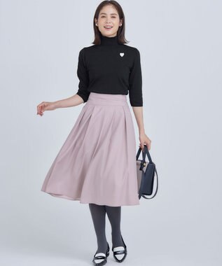 組曲 L 【6色展開・UVケア】モダンタートルニット ブラック系