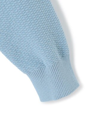 J.PRESS MEN ハイツイストリンクス  フルジップニットカーディガン サックスブルー系