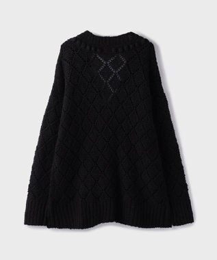 GRACE CONTINENTAL オーバーニットカーディガン ブラック