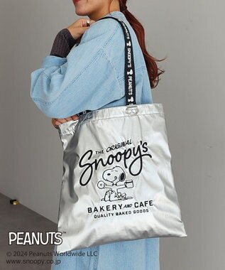 CRAFT STANDARD BOUTIQUE 【PEANUTS】メタリックロゴハンドルトート Silver