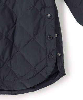 UNFILO 【自宅で洗濯OK / 軽量で暖かい】TAIONコラボ 2WAY キルティングダウン ネイビー