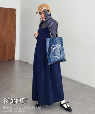 CRAFT STANDARD BOUTIQUE 【PEANUTS】メタリックロゴハンドルトート Navy