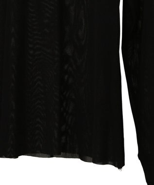 YECCA VECCA クルーネックレイヤードシアートップス Black