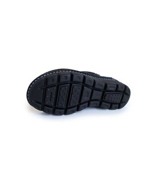 Pointer 本革 超軽量厚底サボサンダル ブラック