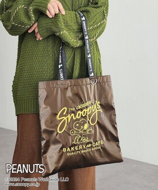 CRAFT STANDARD BOUTIQUE 【PEANUTS】メタリックロゴハンドルトート Brown