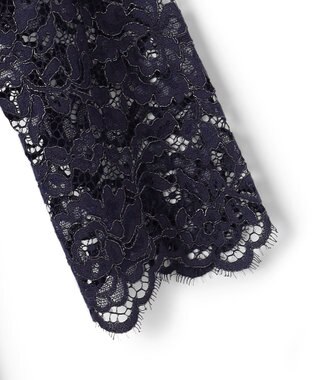 23区 L 【APPLAUDIR】シャイニーレース ドレス ネイビー