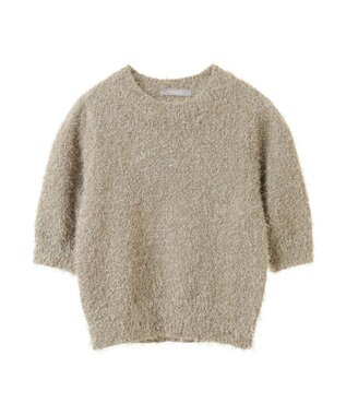 Green Parks ａ．ラメシャギーニットプルオーバー Beige