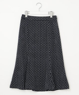 J.PRESS LADIES 【洗える】ジオメトリック マーメイド スカート ネイビー系5