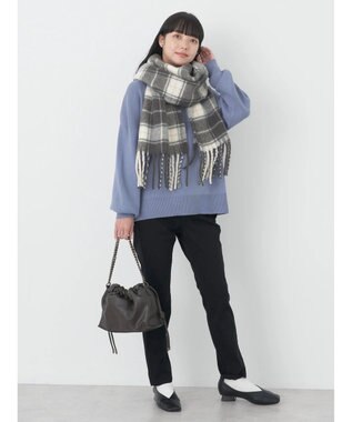 earth music&ecology アンチピリングバックスリットプルオーバー Blue