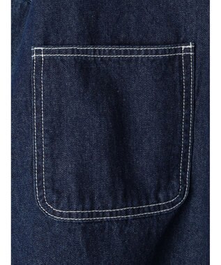 earth music&ecology スクエアデニムシャツ Indigo