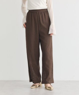 earth music&ecology レースイージーパンツ Mocha
