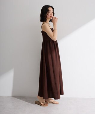 Green Parks サッカーキャミワンピース Brown