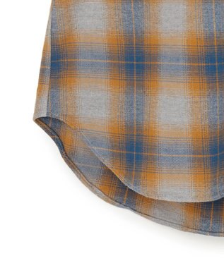 J.PRESS MEN 【WEB・一部店舗限定】チェックフランネル シャツ / B.D. オレンジ系3
