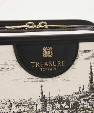TOPKAPI 【TREASURE TOPKAPI】キャンバス プリント ワンハンドル ショルダーバッグ ホワイト
