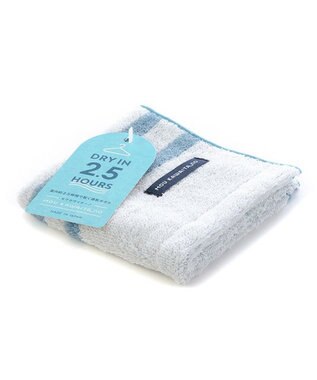 PRESENTERS ROOM モウカワイターノ / ハンドタオル　ブルー×グレー -