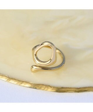 blancotokyo 【金属アレルギー対応/サイズフリー】ニュアンスフリーリング OCASO ゴールド