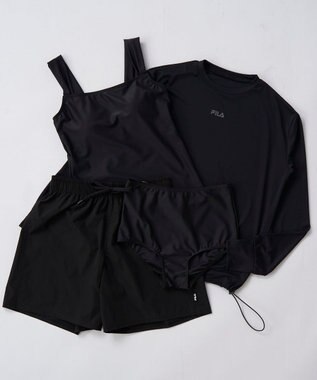 OP／FILA 【FILA】リゾート水着&カバーアップ4点セット ブラック
