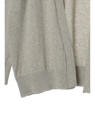CRAFT STANDARD BOUTIQUE 強撚綿ニットカーディガン Gray