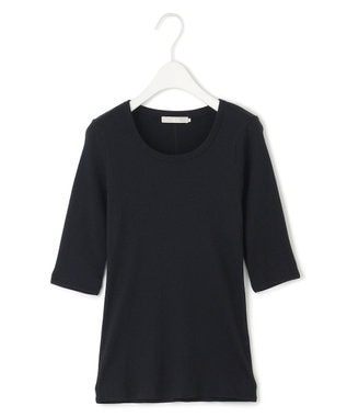 ICB 【洗える】4×2リブ プルオーバー ブラック系