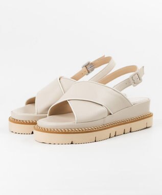 BONTRE 【LucaGrossi/ルカグロッシ】厚底クロスベルトサンダル/H300S-US トープ