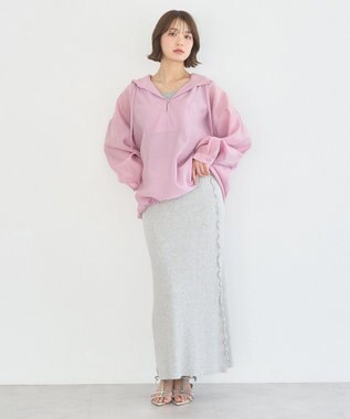 earth music&ecology アノラックフーディ Pink