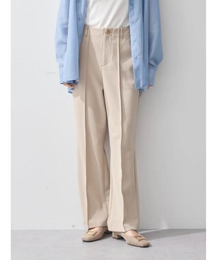 earth music&ecology センターシームパンツ Light Beige