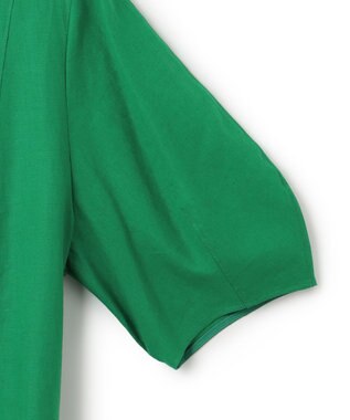 UNFILO リネンレーヨン フォルムブラウス グリーン