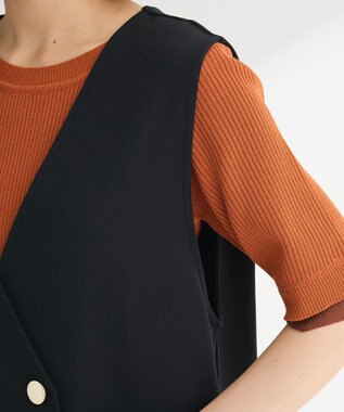 Green Parks ジャケット風ジャンパースカート Black